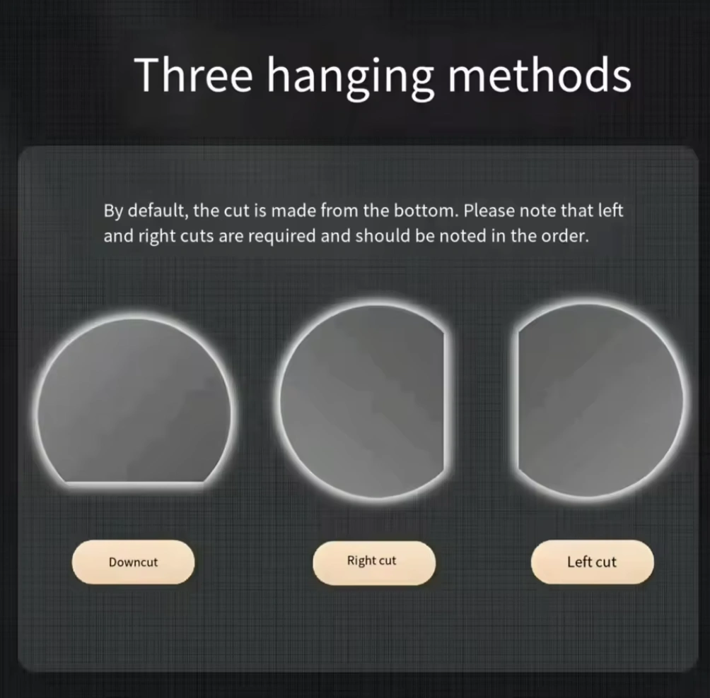 Bathroom Mirror LED Backlit Wall-Mounted - Image 6