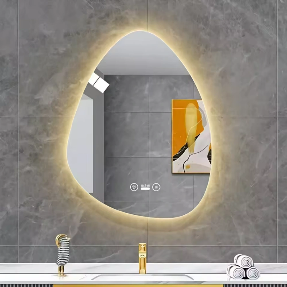 Anti-Fog Bathroom LED Mirror Water-Drop Shaped - Image 3