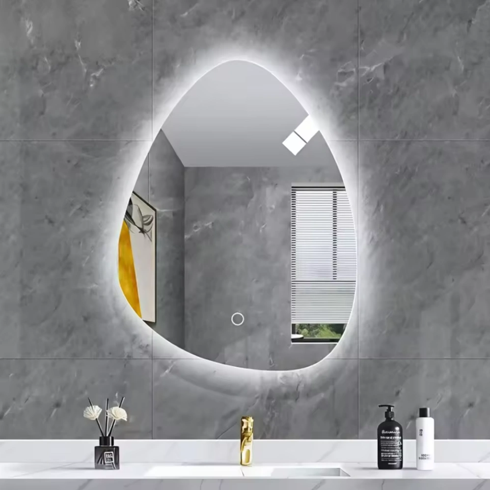 Anti-Fog Bathroom LED Mirror Water-Drop Shaped - Image 4